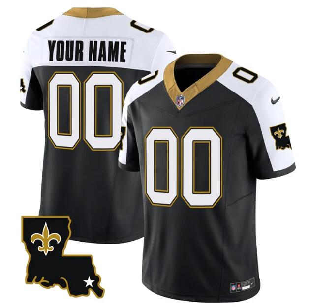 Men's New Orleans Saints ACTIVE PLAYER Custom Black White 2023 F.U.S.E. 1987 Legacy Vapor Stitched Jersey